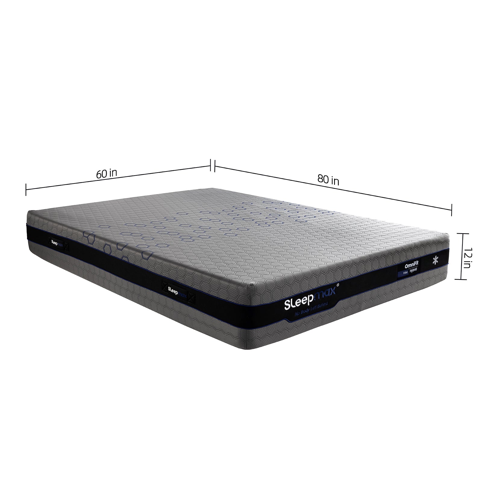 Sleepmax OmniFit 12" Queen Firm Cooling Hybrid Mattress with Gel, Bamboo, Charcol, Green Tea & Copper Infused Foam image 2