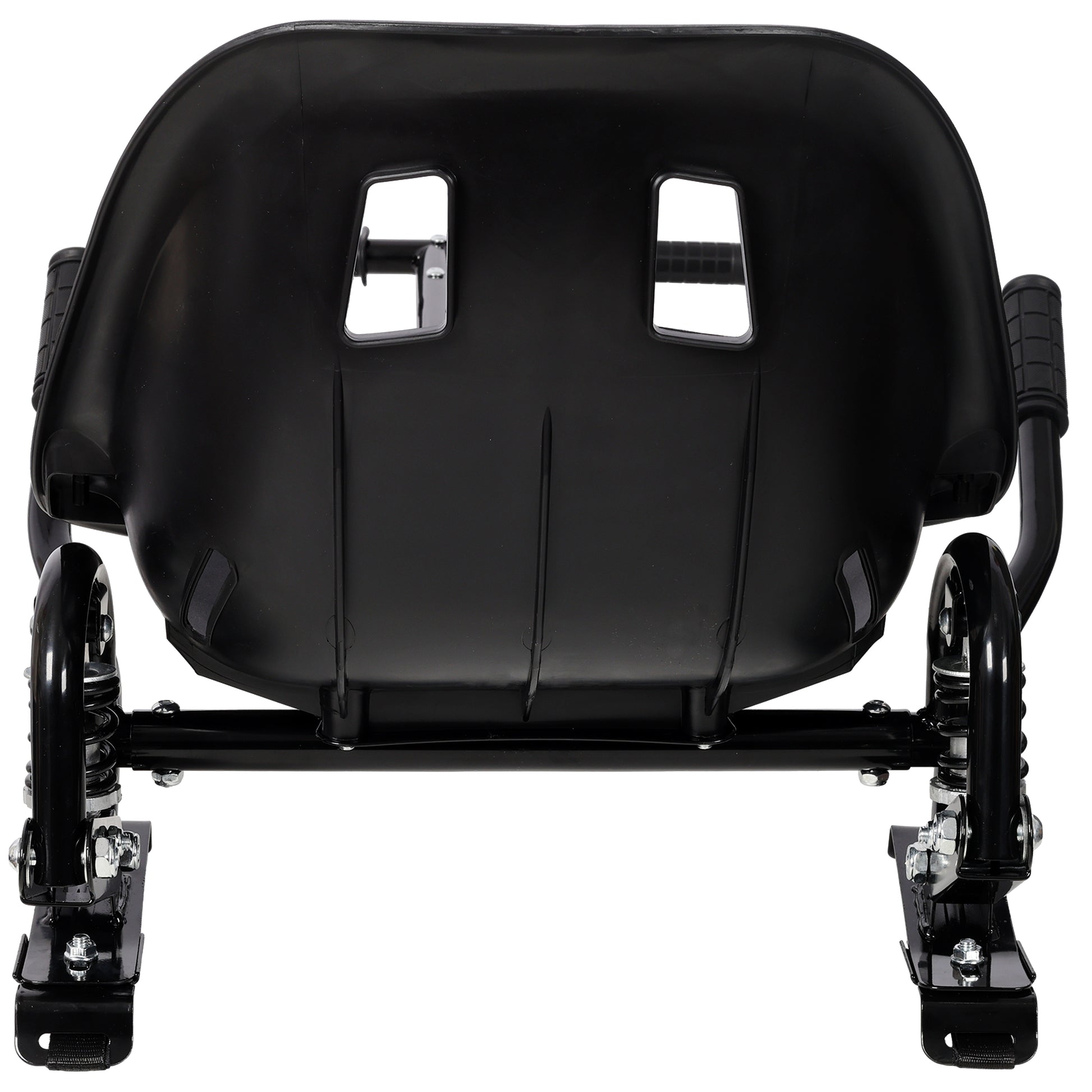 Hoverboard Seat Attachment Go-Kart,Fits 6.5" 8"10" Hoverboards, Heavy Duty Dual Pole & Dual Shock Absorber,Sturdy Adjustable Off-Road Frame,Hover Cart for Family Fun,not include Hoverboard,Black image 12
