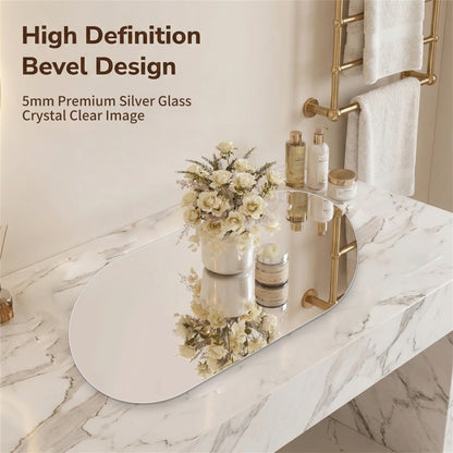 36x24 Inch Black Bathroom Vanity Mirror Wall Mounted, Framed Wall Mirror for Bathroom, Vertical or Horizontal Hanging, Modern HD Mirror for Bedroom, Entryway image 7