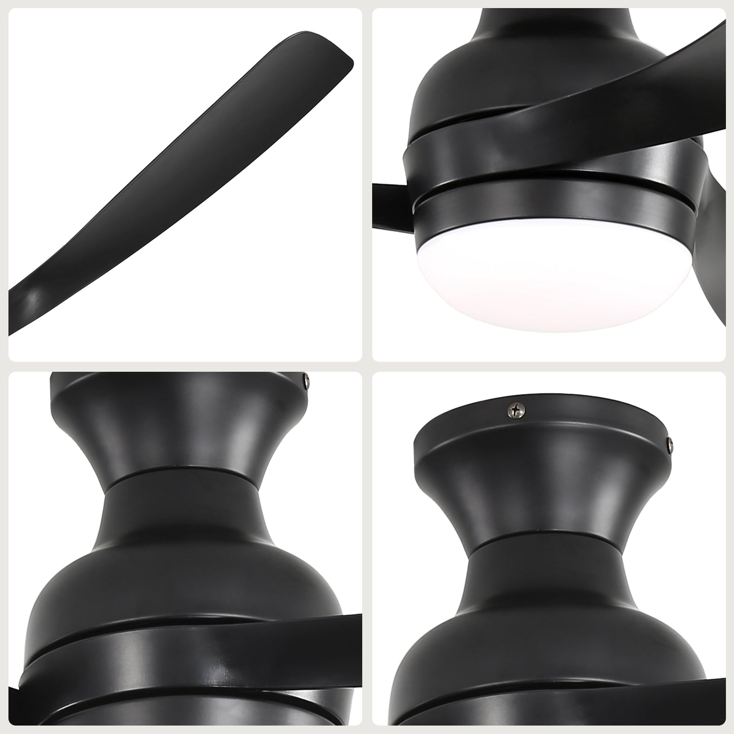 52" Ceiling Fan with Lights, Dimmable LED, Reversible DC Motor, Light Memory, for Bedroom, Living Room, Kitchen image 6