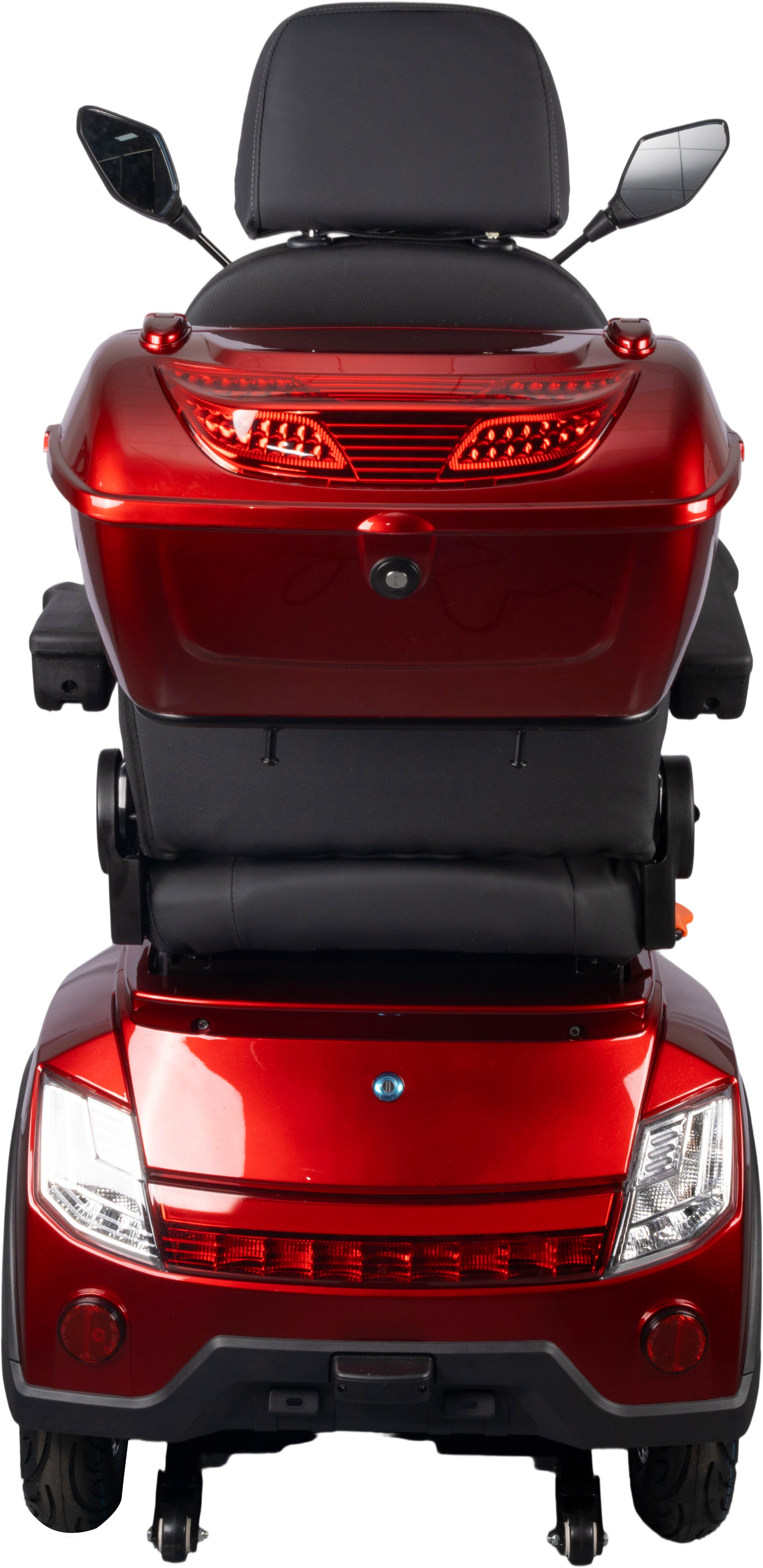 HS4W-A1R-N Heavy Duty 4 Wheel Mobility Scooters, Red Color image 9