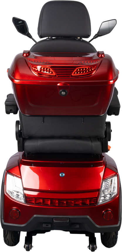 HS4W-A1R-N Heavy Duty 4 Wheel Mobility Scooters, Red Color image 9
