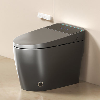 Unique Smart Toile, One Piece Toilet with Bidet Built In,Intelligent Toilet Auto Open/Close Seat. Bidet toilet with Dryer and Warm Water.Gray image 3