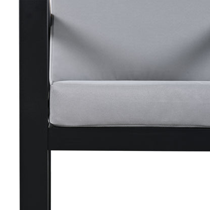 7 Pieces Outdoor Dining Set Patio Dining Table and Chair Set with and Removable Cushions for Patio, Backyard, Garden, Grey image 12