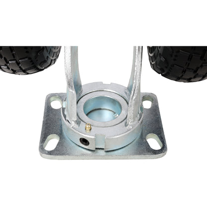 10 in Dual Flat Free Wheels Swivel Caster, 660LBS LOAD CAPACITY image 6