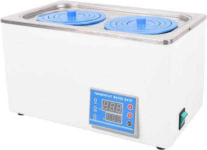 7L Thermostatic Water Bath, 600W Digital Lab Water Bath Heater with 2 Selectable Openings for Lab Use Chemical Biologica image 1
