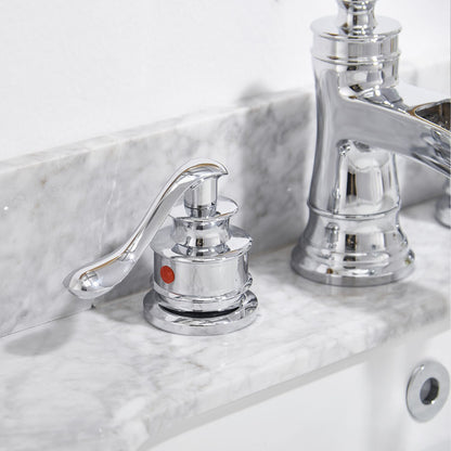 8 in. Waterfall Widespread 2-Handle Bathroom Faucet With Pop-up Drain Assembly in Spot Resist Polished Chrome image 3