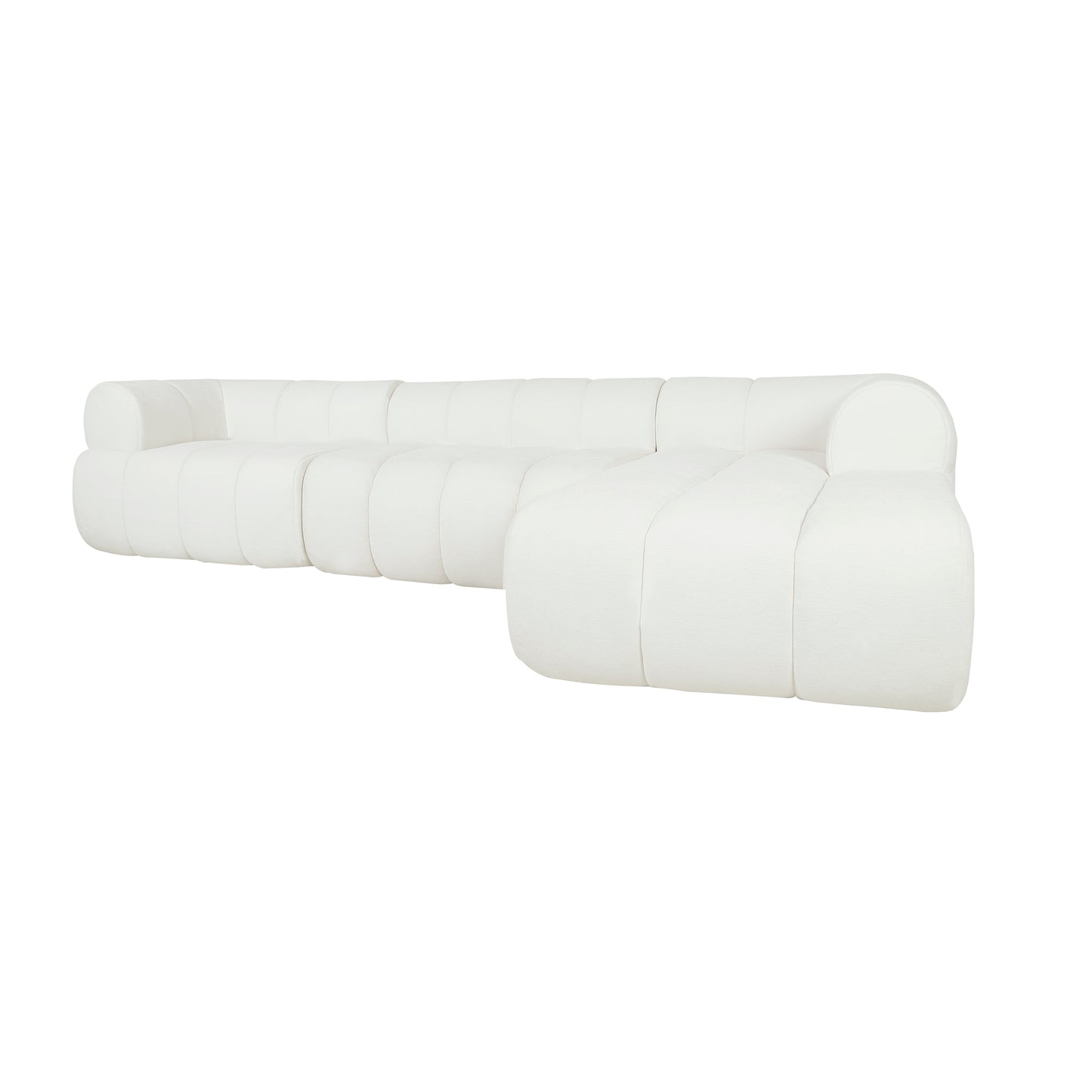 122" Modern L-Shaped Sectional Sofa with High-Density Fully Compressed Sponge and Chaise Lounge, 2-Piece Set, Fully Assembled Right Hand Facing, Perfect for Living Room, Lounge image 9