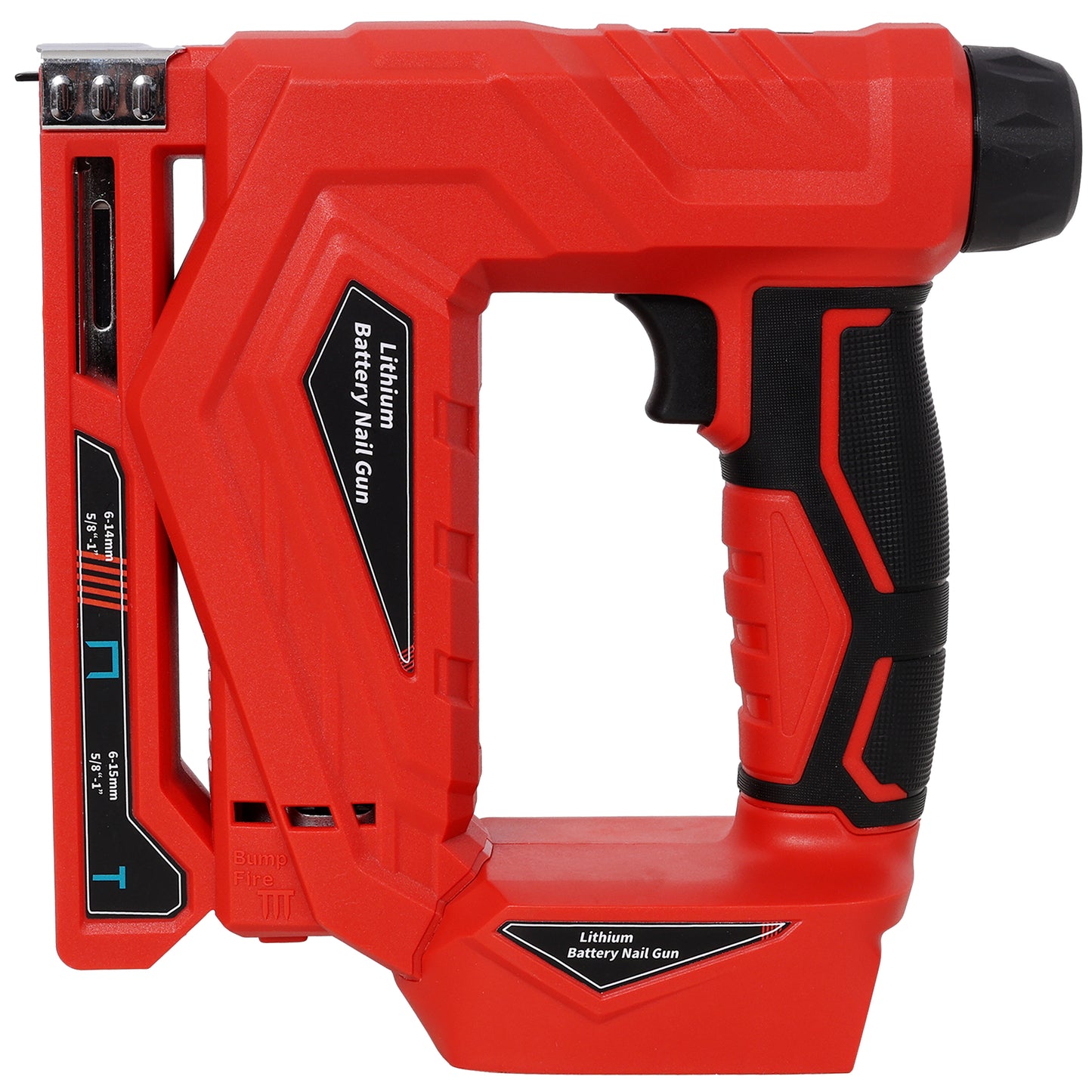 2-in-1 Cordless Brad Nailer & Narrow Crown Stapler, Compatible with Milwaukee 20V MAX Battery, Battery Powered Nail Gun with Safety Lock, Professional Woodworking DIY Fastening Tool, Tool Only image 6