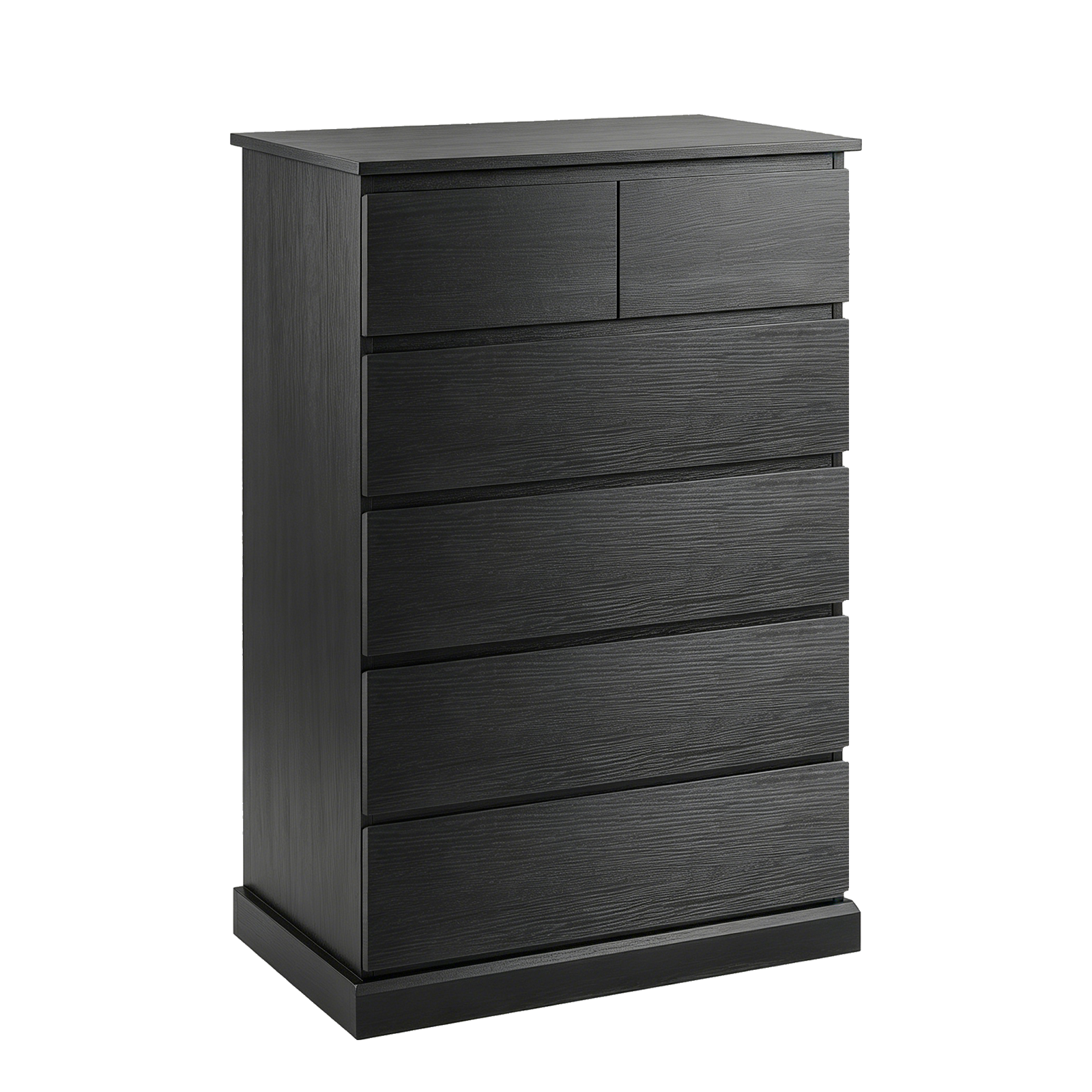 6 Drawers Dresser for Bedroom, Tall Dresser for Bedroom, Modern Chest of Drawers with Concealed Handles, Vertical Wood Storage Cabinet for Bedroom, Living Room, Entryway, Black image 11
