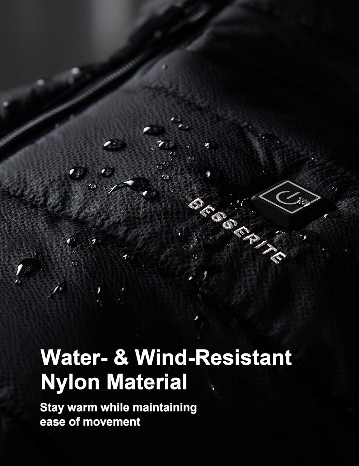 Heated Vest for Men Women, Lightweight Heating Vest, 10000mAh 7.4V Battery Pack, Water/Wind Resistant for Hunting