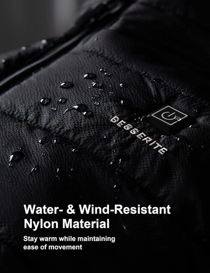 Heated Vest for Men Women, Lightweight Heating Vest, 10000mAh 7.4V Battery Pack, Water/Wind Resistant for Hunting