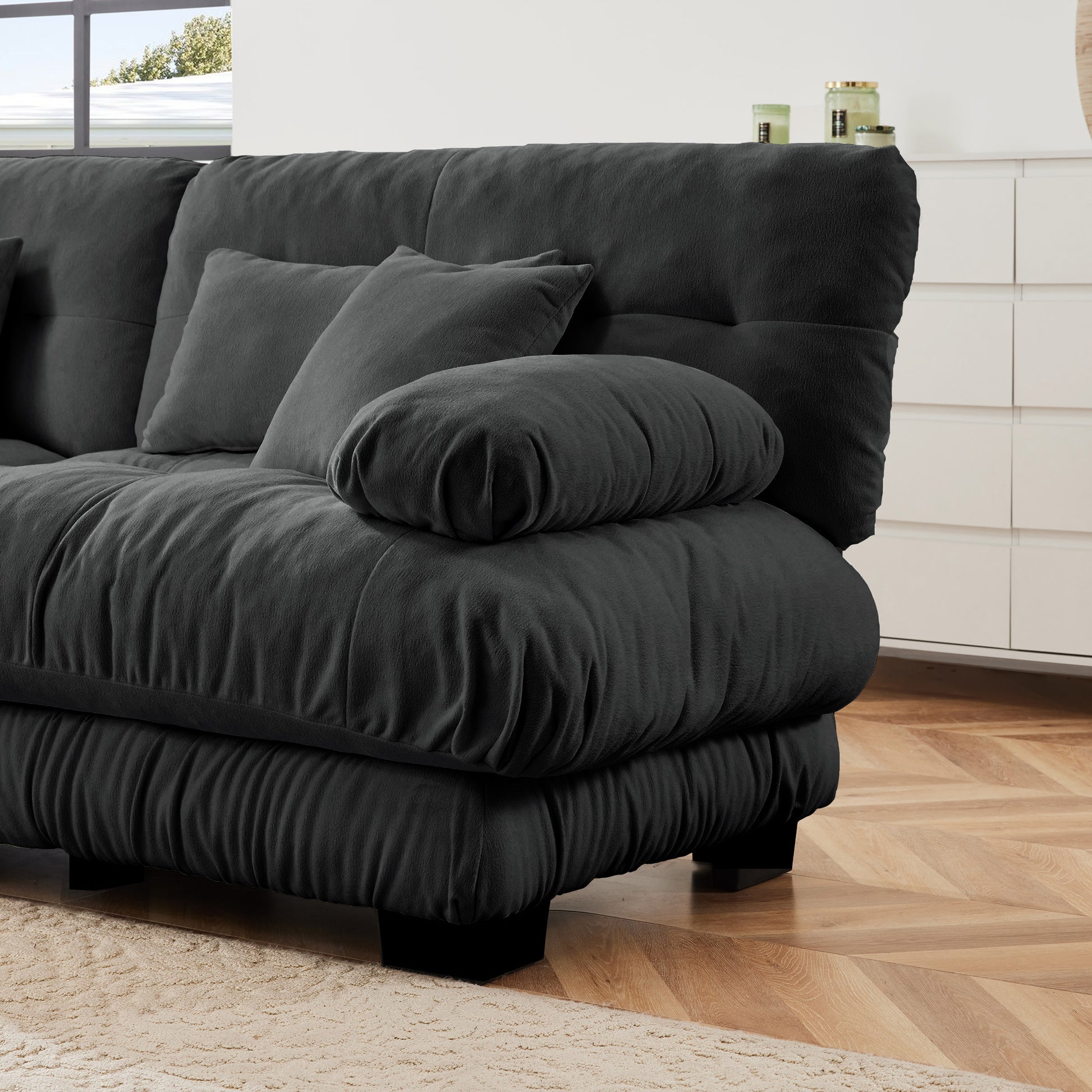 27 Sofa LSF W/2 pillows -Gray image 5