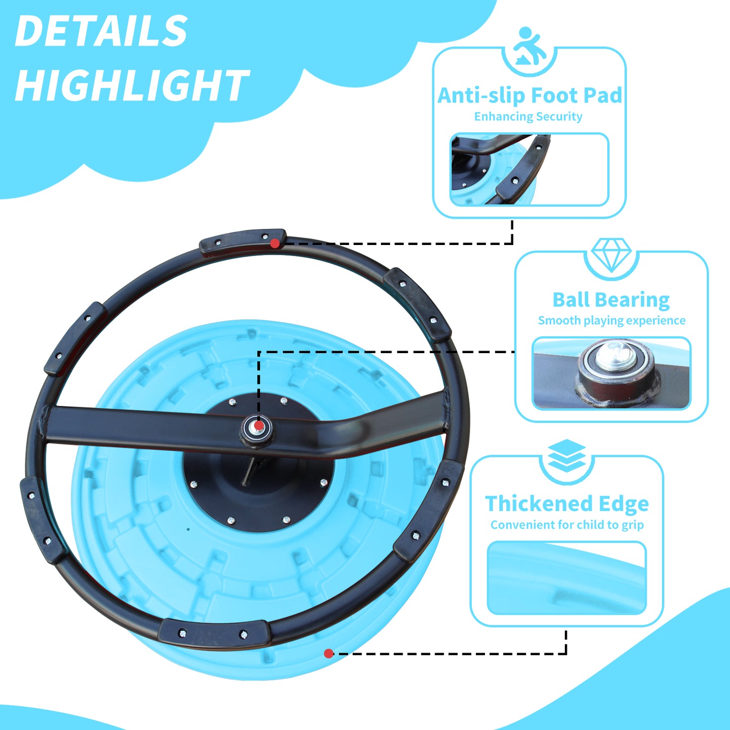 Sensory swivel chair for autism therapy at home