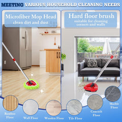 Wa.IE Jiemi Microfiber Spin Mop Refills - Compatible with EasyWring 1-Tank System