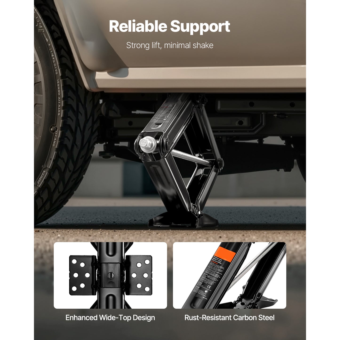 RV Scissor Jacks 6500 lbs 23.4 in RV Stabilizer Leveling Scissor Jacks Set of 2 image 8