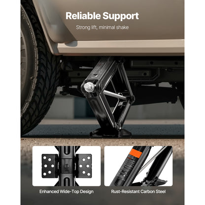 RV Scissor Jacks 6500 lbs 23.4 in RV Stabilizer Leveling Scissor Jacks Set of 2 image 8