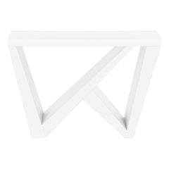 Accent Table, Console, Entryway, Narrow, Sofa, Living Room, Bedroom, White Laminate, Contemporary, Modern