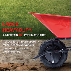 wheelbarrow electric Professional specs - this wheelbarrow uses an electric 24v 500w  Brushless motor system, powered by (2)12v 12ah motorized wheelbarrow electric garden cart 78L  garden cart