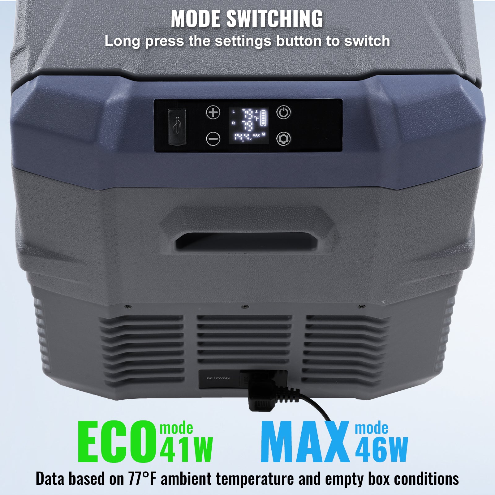 Car Refrigerator, 12 Volt Car Refrigerator Fridge, 32 L Dual Zone Portable Freezer, -4℉-68℉ Adjustable Range, 12/24V DC and 100-240V AC Compressor Cooler for Outdoor, Camping, RV image 8