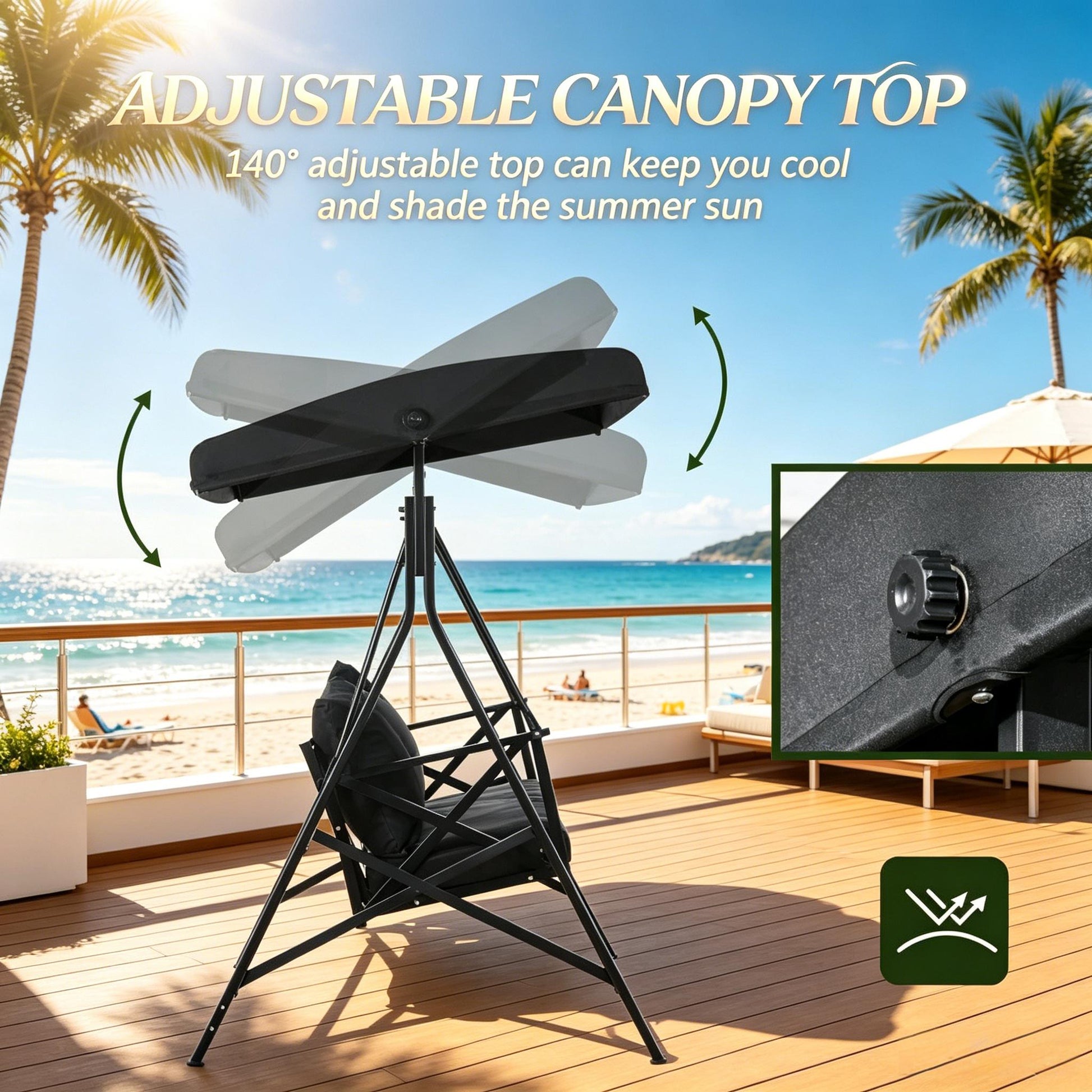 Outdoor Swing Glider Chair,Backyard Swing Chair,Outdoor Swing Chair image 2