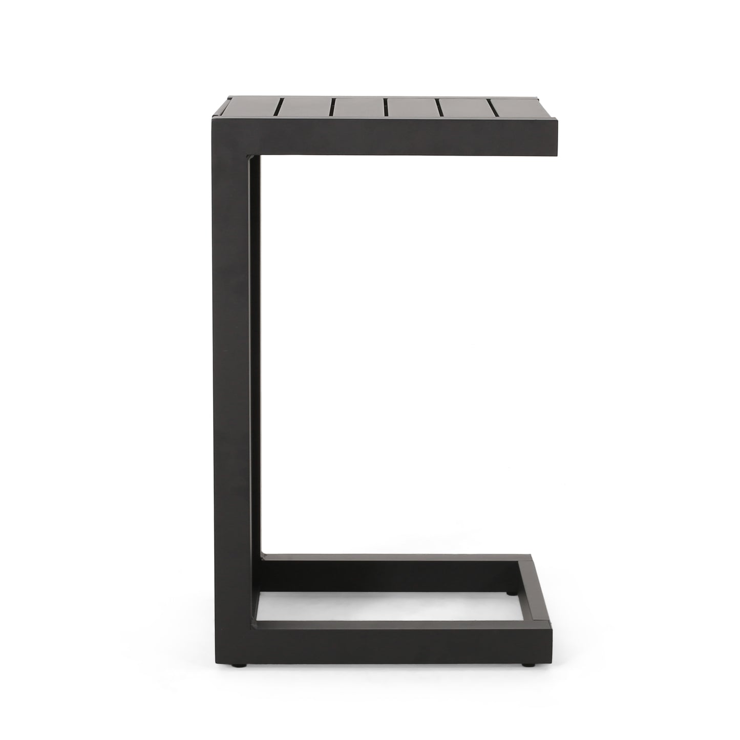 CAPE CORAL ALU C-SHAPED TABLE BLACK image 7