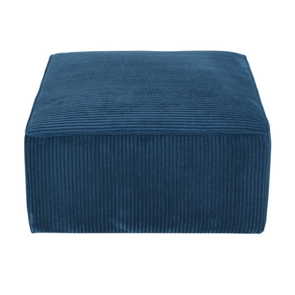 Upholstered Square Ottoman, Blue (old sku N757P180768N) image 4