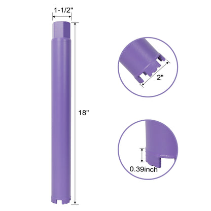 2 Inch Diamond Core Drill Bits,1-1/4"-7 Thread Diamond Core Bit for Cured Concrete with Rebar, Hard Masonry, Brick Block, Stucco, Stone,Shark image 11