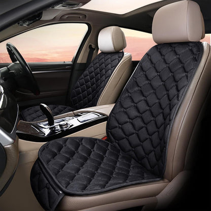 Close-up of heated car seat cover fabric