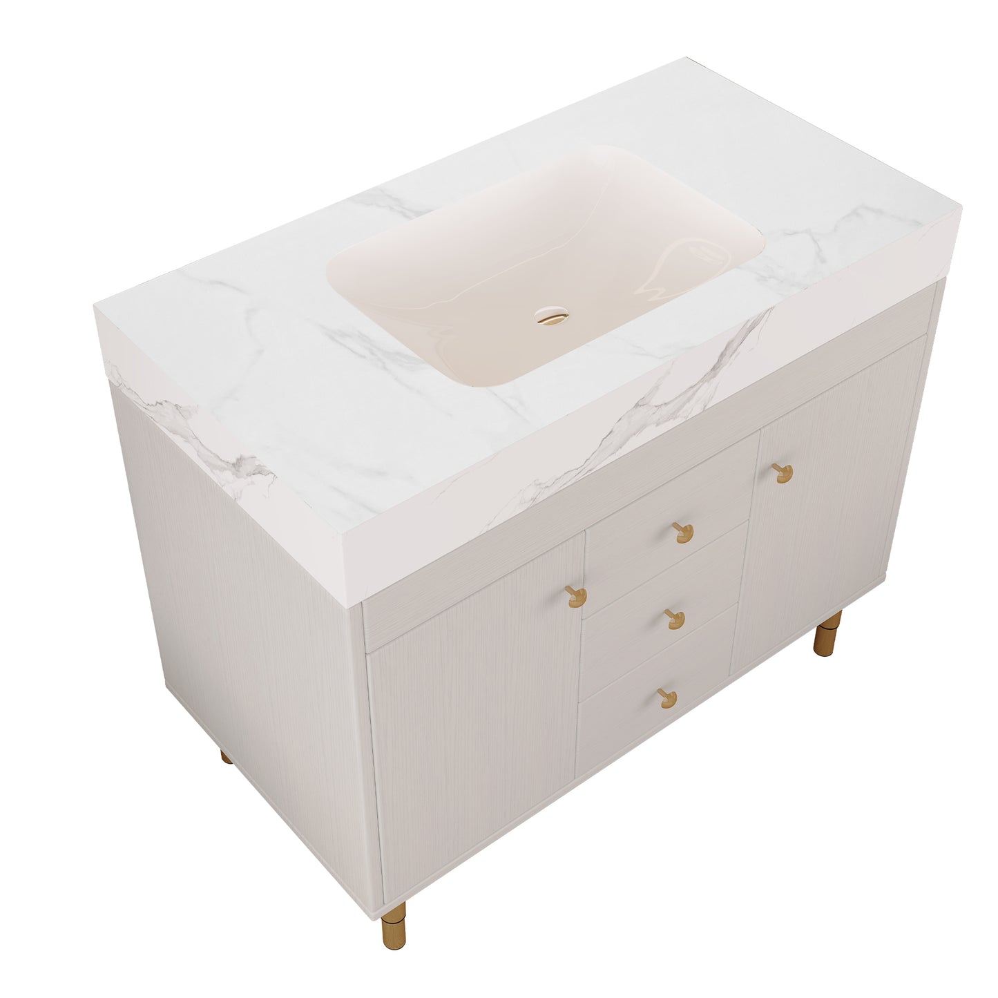 36 in Modern Free-standing Bathroom Vanity with Ceramic Sink & Ample Storage image 9