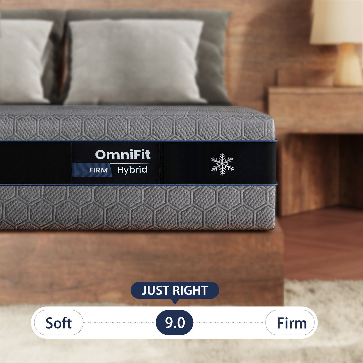 Sleepmax OmniFit 12" Queen Firm Cooling Hybrid Mattress with Gel, Bamboo, Charcol, Green Tea & Copper Infused Foam image 5