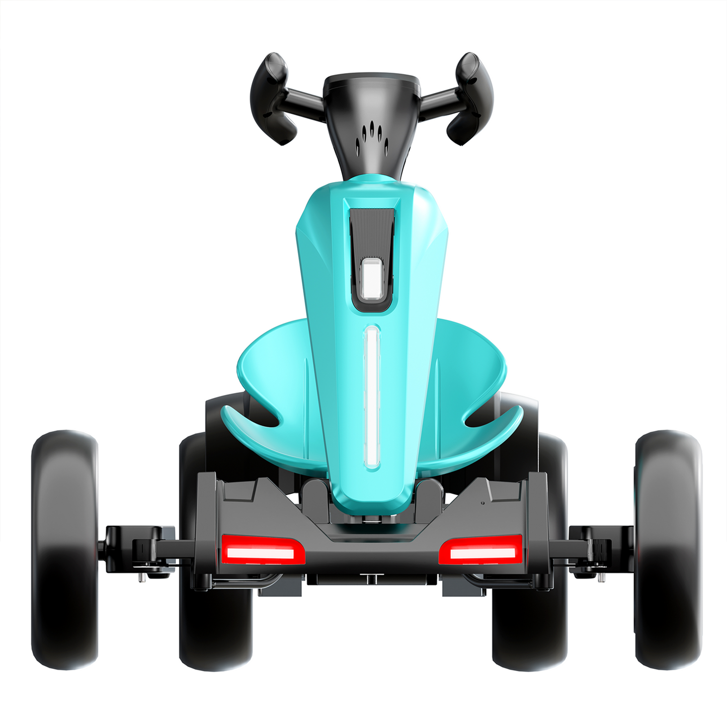 12V electric Kids Pedal Go Kart, Folder Go Kart, Outdoor Ride on Toy with Adjustable Seat, 4 Non-Slip EVA Wheels for Boys and Girls For Age 3-6 Years Old (Light BLUE) image 2