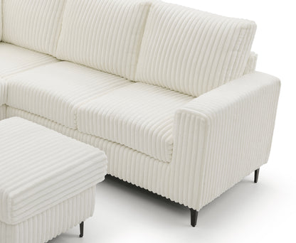 Houston G00327B-SC Sectional(Ottoman Not Include), White image 4