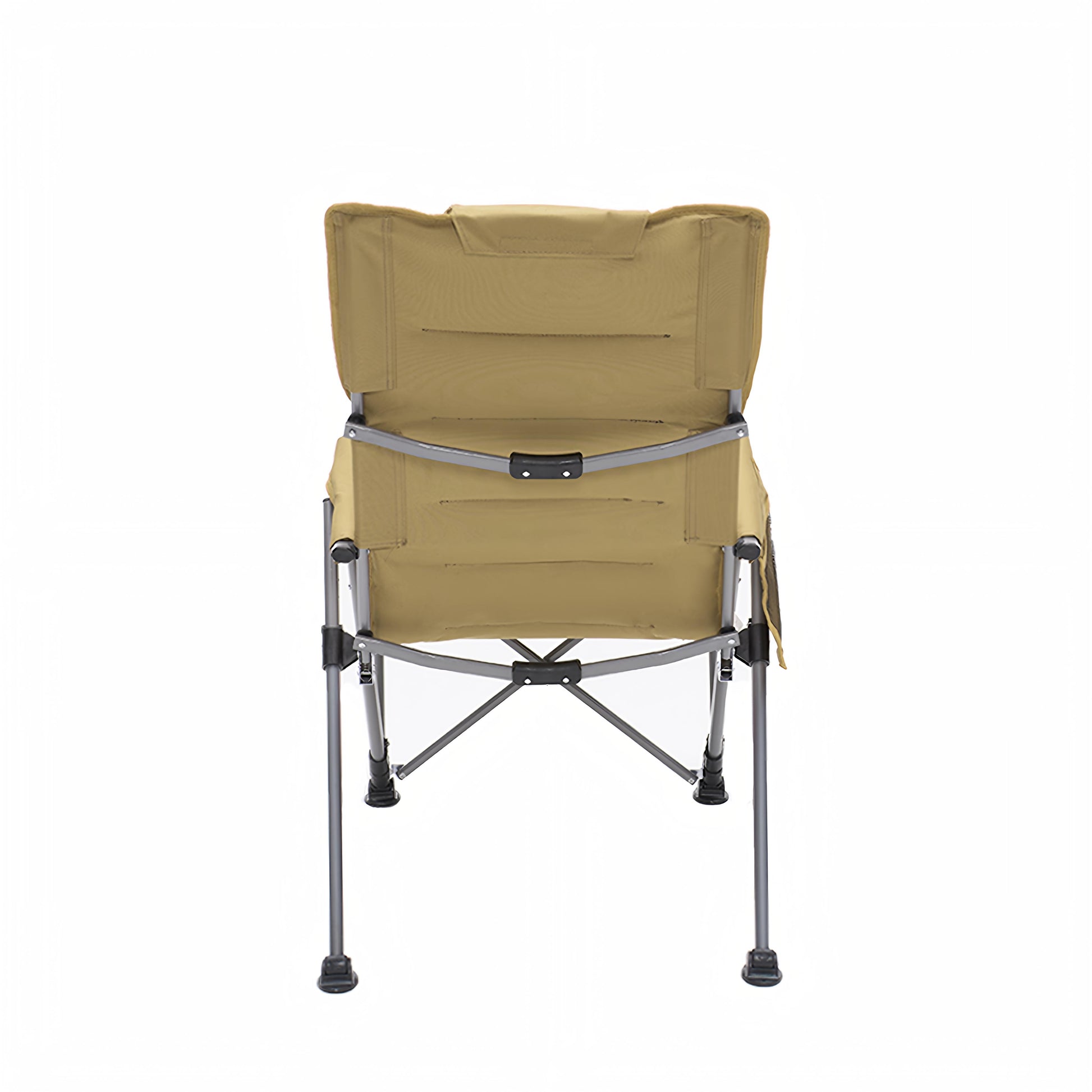 5-Position Adjustable Reclining Camping Chair, Side Pocket & Carry Bag, Heavy Duty, Portable Outdoor Chair for Beach, Camping, Patio,khaki image 9