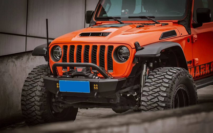 Space-Capsule Style Hood/Heat Dispersion Hood Compatible with 2018-2026 Jeep Wrangler JL JLU & 2020-2026 Gladiator JT Replacement Hood(Not for Mojave&392 Model) image 12