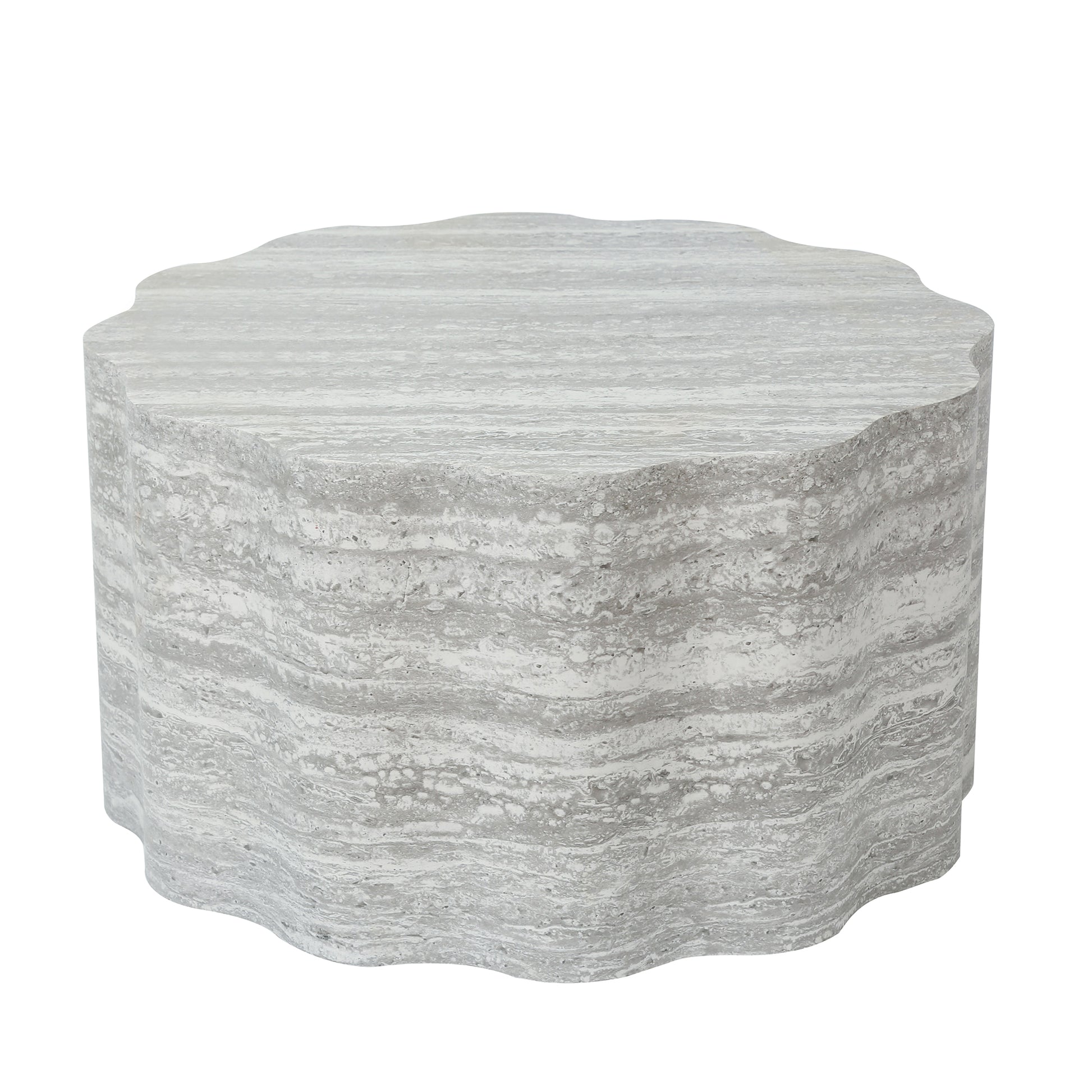 Set of 2 Round Coffee Tables for Living Room, Faux Mars Pattern Modern Minimalist Side Tables Accent End Table End Table for Apartment, Office image 11