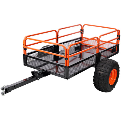 Heavy-Duty Tow-Behind Dump Cart 1500 lbs Load Capacity for ATV UTV Lawn Mower Tractor Yard Garden Farm Hauling image 4