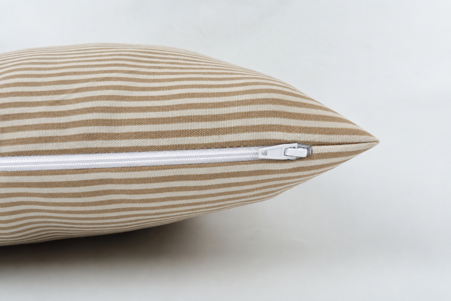 6 Pack Outdoor Pillow Covers ONLY 18x18 Inch, Water-Repellent Decorative Cushion Covers for Patio Furniture, Garden, Porch, Balcony and Outdoor-Beige Cabana Striped image 2