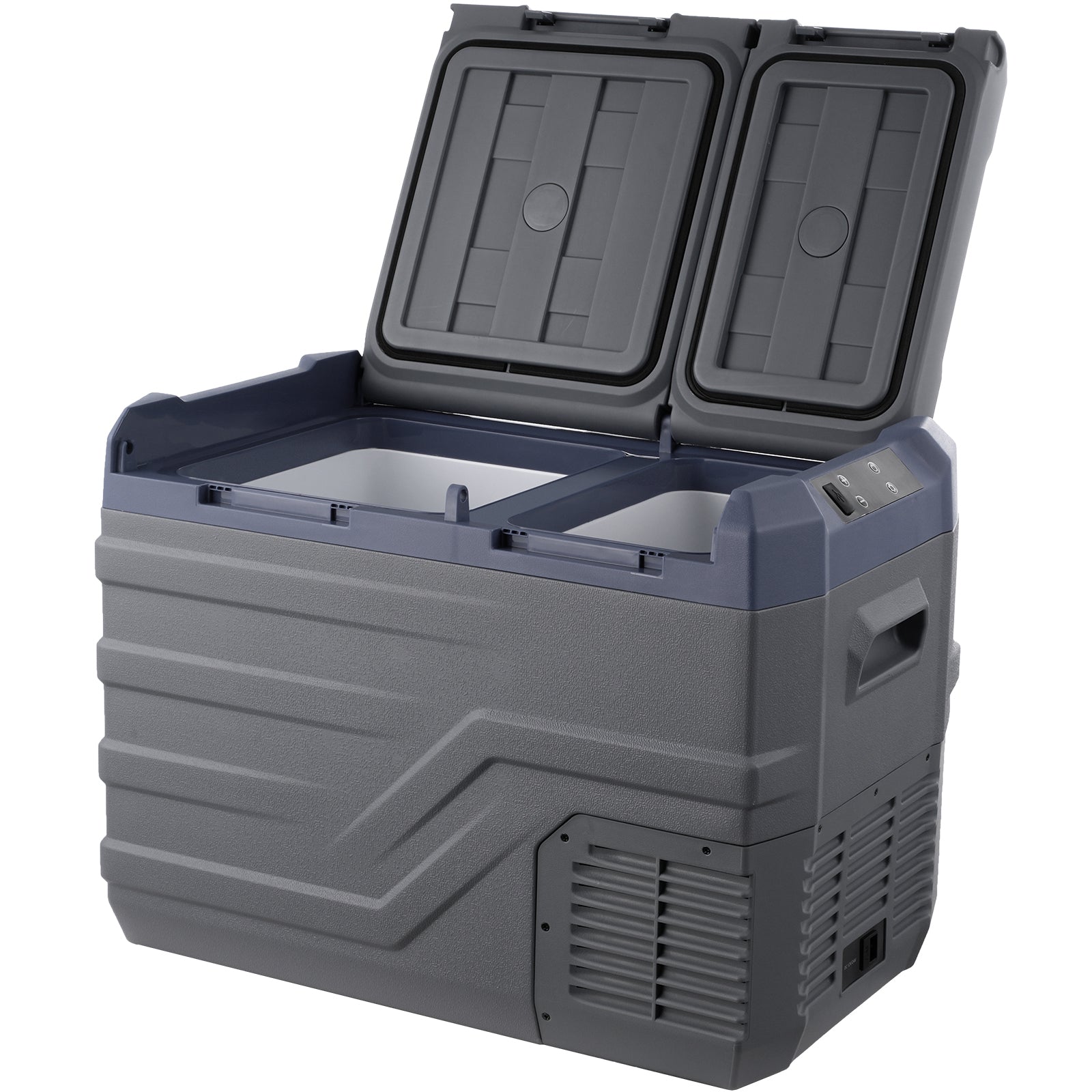 Car Refrigerator, 12 Volt Car Refrigerator Fridge, 32 L Dual Zone Portable Freezer, -4℉-68℉ Adjustable Range, 12/24V DC and 100-240V AC Compressor Cooler for Outdoor, Camping, RV image 1