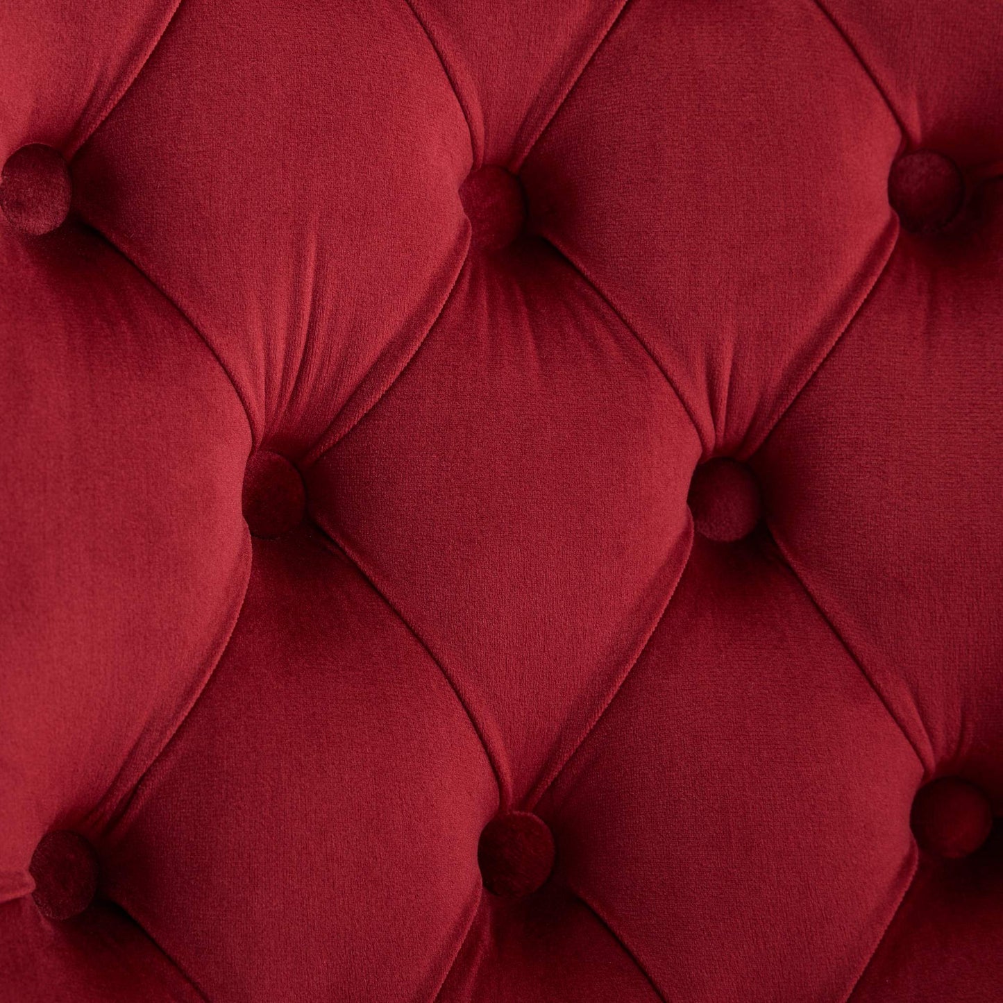 Classic Velvet Dining Chairs, High-end Tufted Solid Wood Contemporary Velvet Upholstered Dining Chair with Wood Legs Nailhead, SET OF 2,Burgundy, Wine Red,SW2001WR image 9