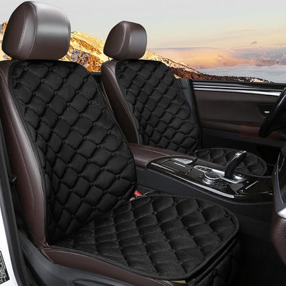 Heated car seat cover with non-slip backing