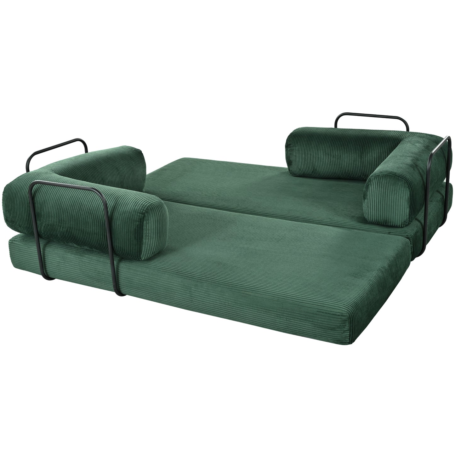 U_Style L-Shaped Modular Sofa Bed in Corduroy Fabric, Ideal for Living Rooms and Apartments(old sku:WY000463AAC) image 12