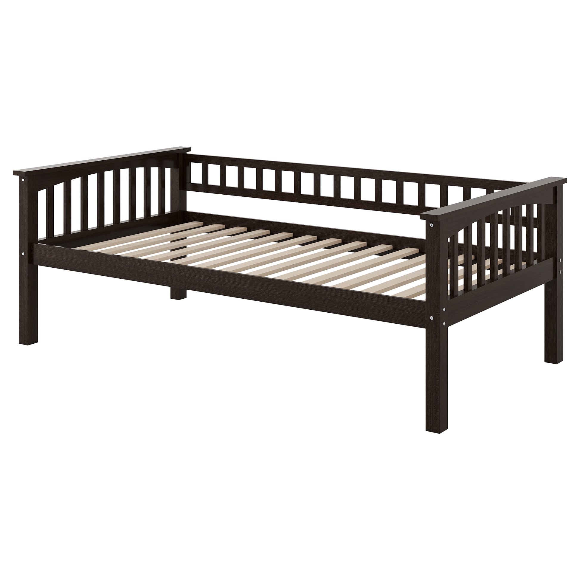 Twin over Twin Bunk Bed with Drawers, Convertible Beds, Espresso image 10