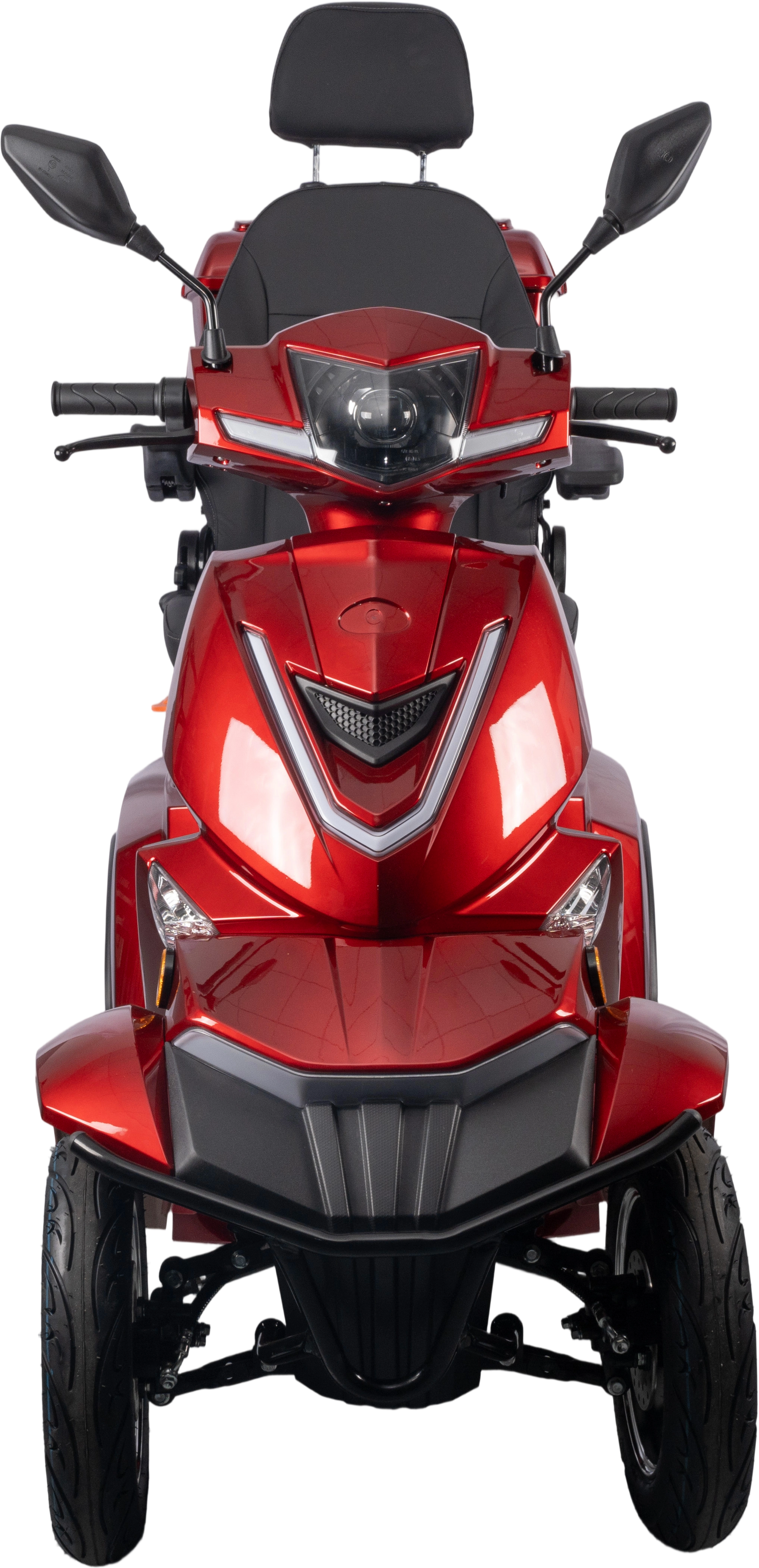 HS4W-A1R-N Heavy Duty 4 Wheel Mobility Scooters, Red Color image 3