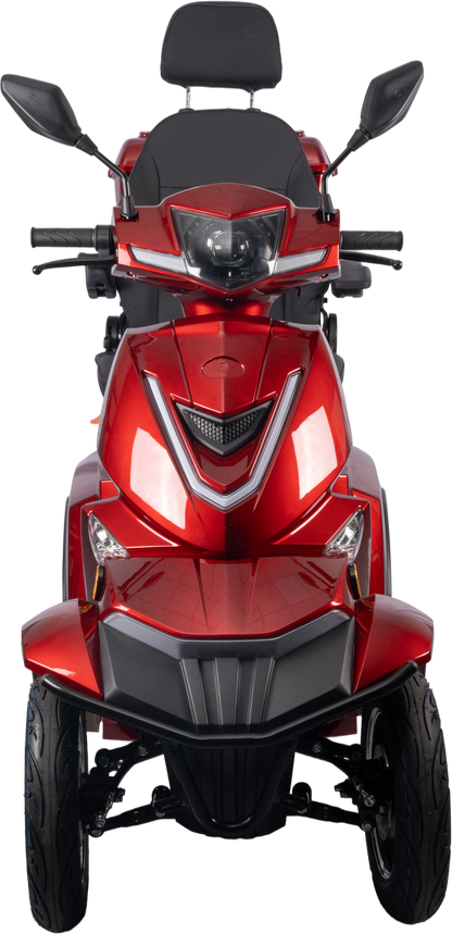 HS4W-A1R-N Heavy Duty 4 Wheel Mobility Scooters, Red Color image 3