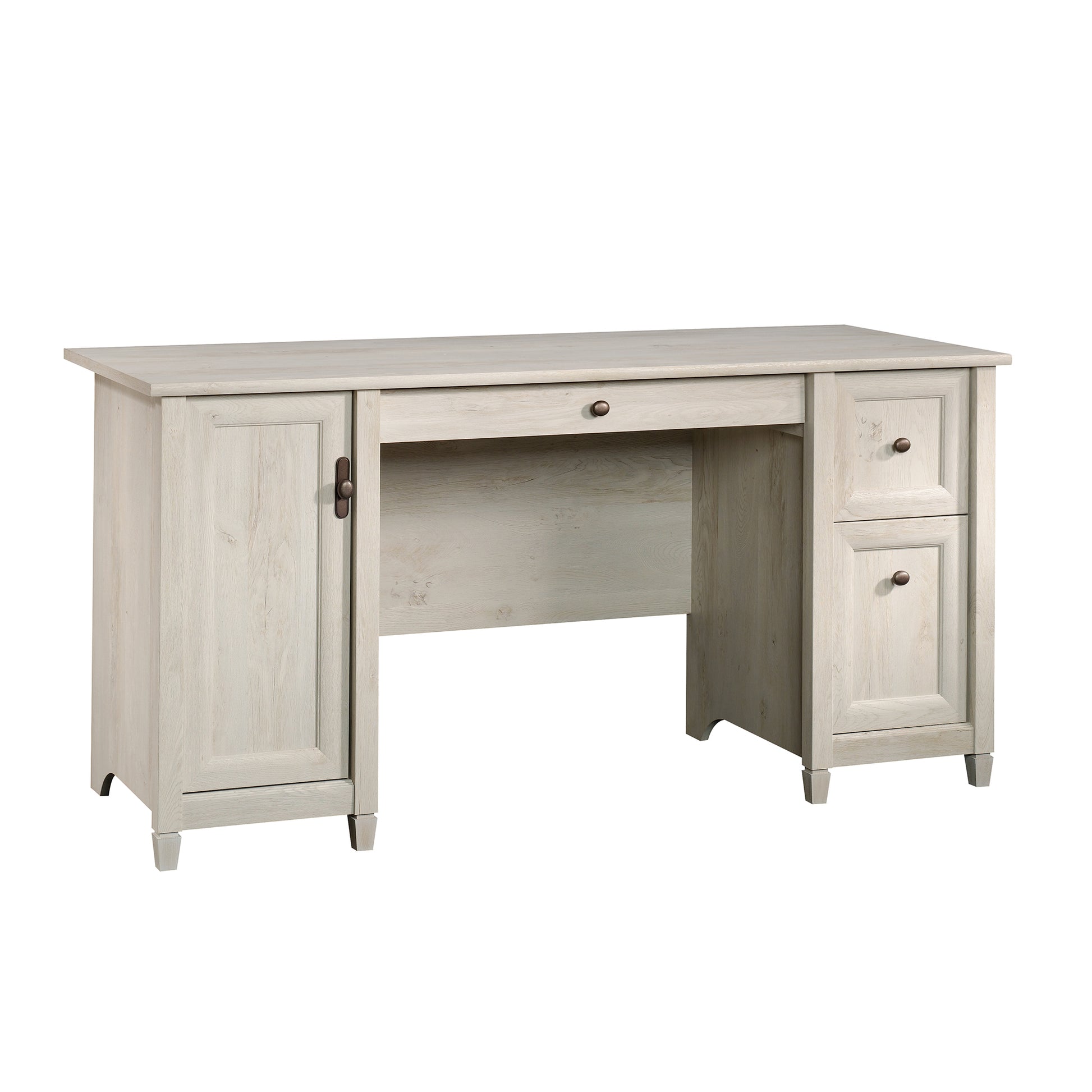 Coastal Computer Desk with Slide-Out Keyboard Tray, Gray finish image 1