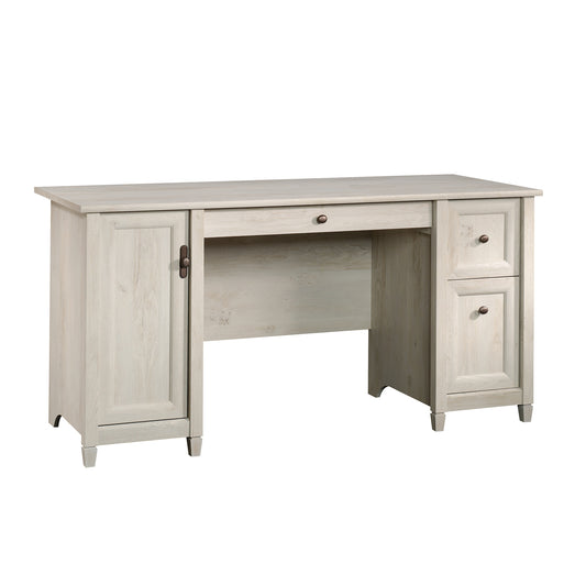 Coastal Computer Desk with Slide-Out Keyboard Tray, Gray finish image 1