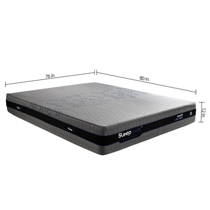 Sleepmax OmniFit 12" King Firm Cooling Hybrid Mattress with Gel, Bamboo, Charcol, Green Tea & Copper Infused Foam image 2