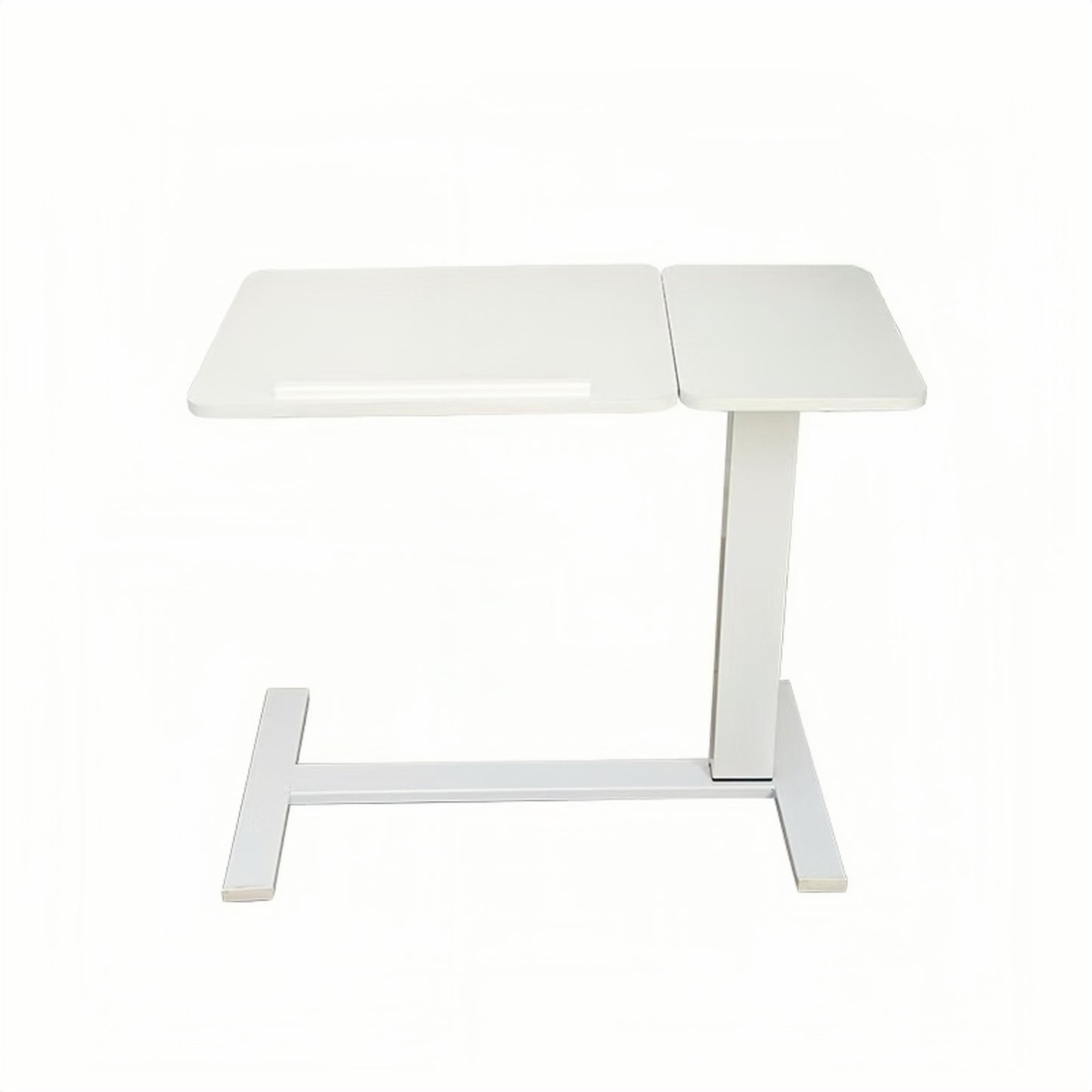 Overbed Bedside Desk, Mobile Rolling Laptop Stand Tilting Overbed Table with Wheels, Height Adjustable Tray Table for Laptop Bed Sofa Side Table, Bedside Table (WHITE) image 10