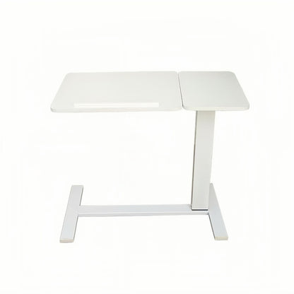 Overbed Bedside Desk, Mobile Rolling Laptop Stand Tilting Overbed Table with Wheels, Height Adjustable Tray Table for Laptop Bed Sofa Side Table, Bedside Table (WHITE) image 10